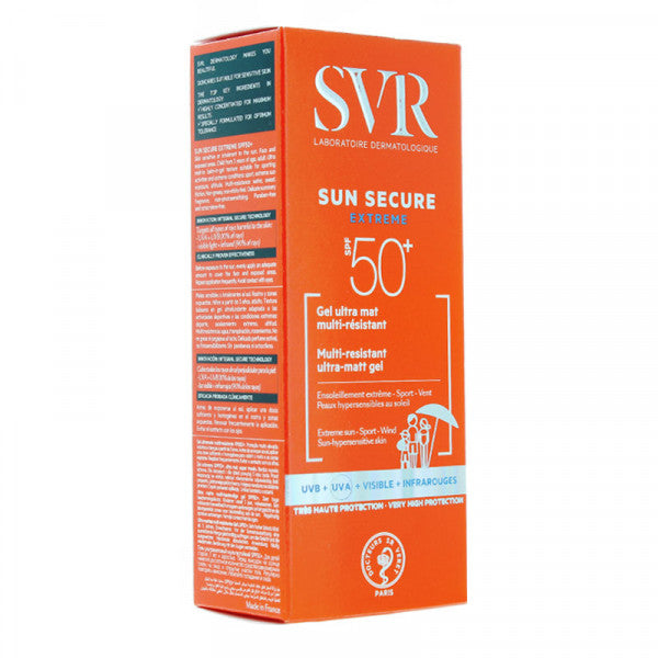 SVR Sun Secure - Extreme Multi- Resistant Ultra Matt Gel SPF50+ 50ml