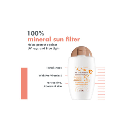 Avène - SPF 50+ Tinted Mineral Fluid 40ml