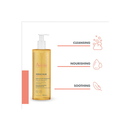 Avène XeraCalm A.D. Lipid-Replenishing Cleansing Oil 400ml