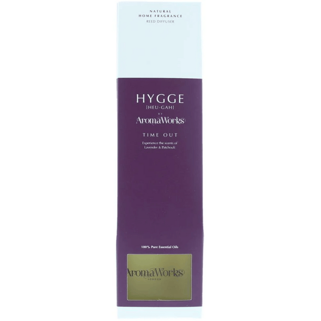 AromaWorks Hygge Reed Diffuser- Time Out Lavender and Patchouli