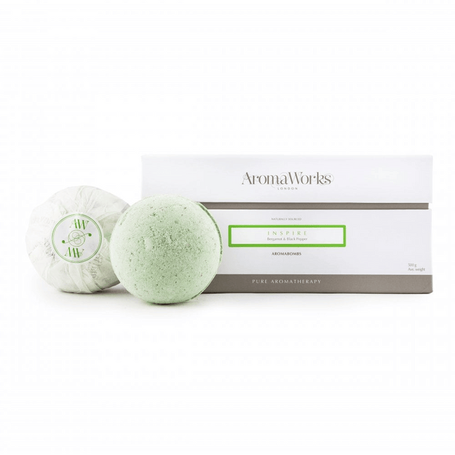 AromaWorks Inspire Aromabomb Duo Bath Bombs - Box of 2