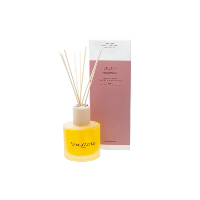 AromaWorks Light Range- Amyris & Orange Reed Diffuser 200ml