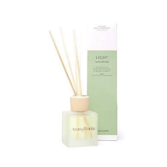 AromaWorks Light Range - Lemongrass & Bergamot Reed Diffuser