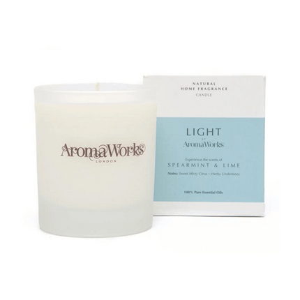 AromaWorks Light Range - Spearmint & Lime Candle 30cl