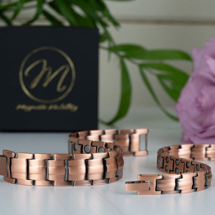 Ashe Copper Magnetic Bracelet - Double Strength