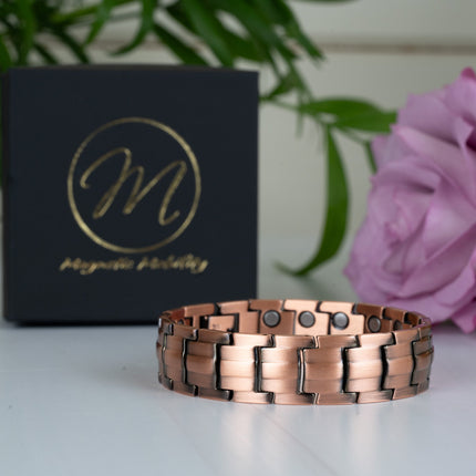 Ashe Copper Magnetic Bracelet - Double Strength