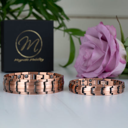 Ashe Copper Magnetic Bracelet - Double Strength
