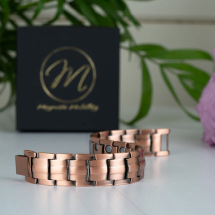 Ashe Copper Magnetic Bracelet - Double Strength
