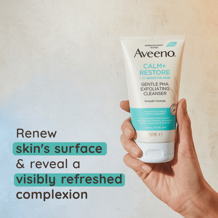 Aveeno Calm+Restore Gentle PHA Exfoliator 150ml