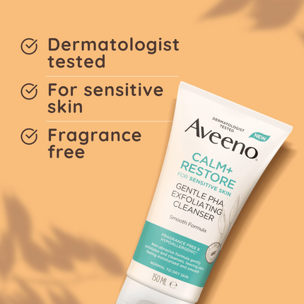 Aveeno Calm+Restore Gentle PHA Exfoliator 150ml