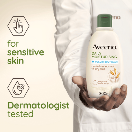Aveeno Daily Moisturising Yogurt Body Wash - Vanilla & Oat Scented
