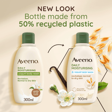 Aveeno Daily Moisturising Yogurt Body Wash - Vanilla & Oat Scented