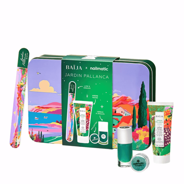 Baija x nailmatic Jardin Pallanca Nails & Glitter Party Set - Green & Turquoise