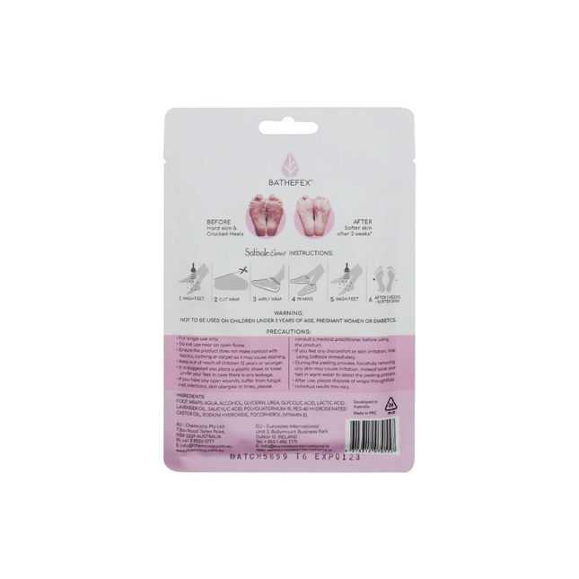 Bathefex SoftSole Express Exfoliating Foot Peel - Renew Your Feet
