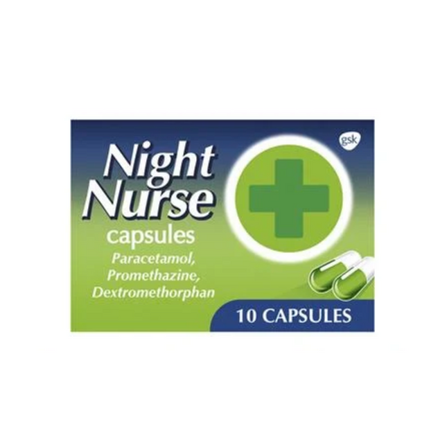 Beechams Night Nurse Caps Hard 10