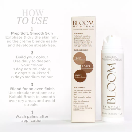 Bloom Gradual Tanning Creme (200ml)