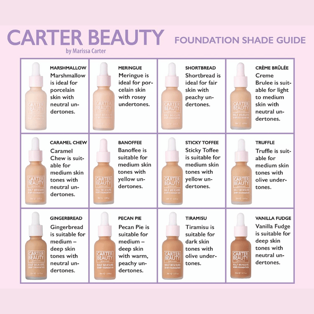 Carter Beauty Half Measure Dewy Foundation - Pecan Pie