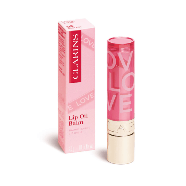 Clarins Lip Oil Balm - Embrace Love Collection - 08 rosy kiss
