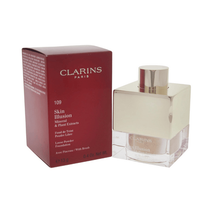 Clarins Skin Illusion Loose Powder Foundation With Brush #109 - Wheat