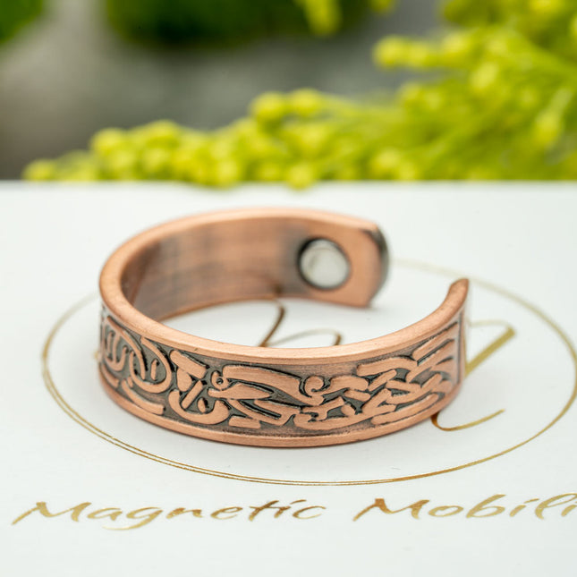 Clover Copper Ring