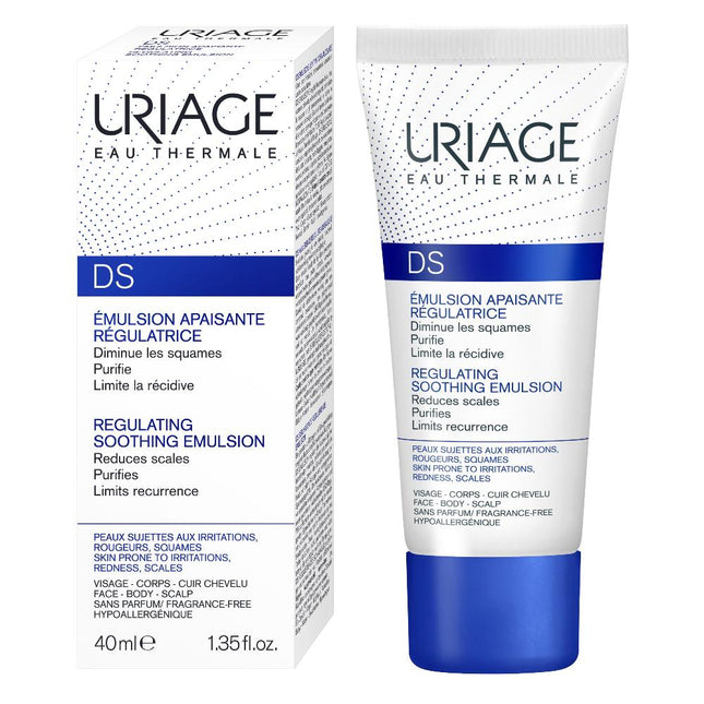 Uriage D.S. Regulating Emulsion, Irritation, Redness, Scales 40ml
