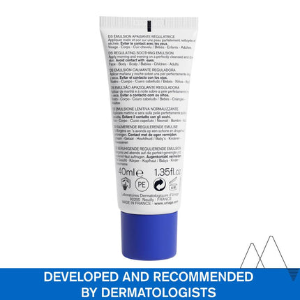 Uriage D.S. Regulating Emulsion, Irritation, Redness, Scales 40ml