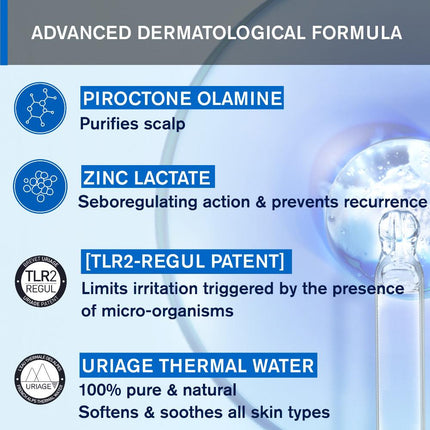 Uriage D.S. Hair Soft Balancing Shampoo Duo 2x500ml