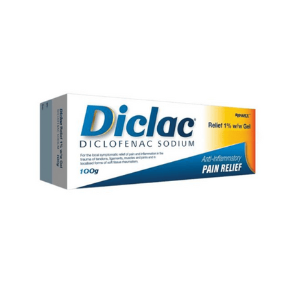 Diclac Relief Diclofenac 1% Pain Relief Gel 100g