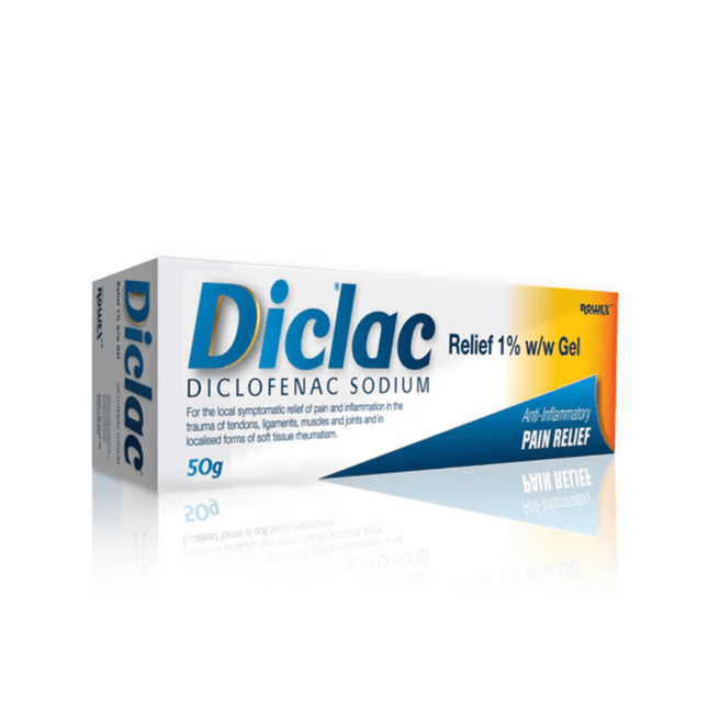 Diclac Relief Diclofenac 1% Pain Relief Gel 50g