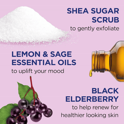 Dr Teal's Black Elderberry Body Sugar Scrub 538g