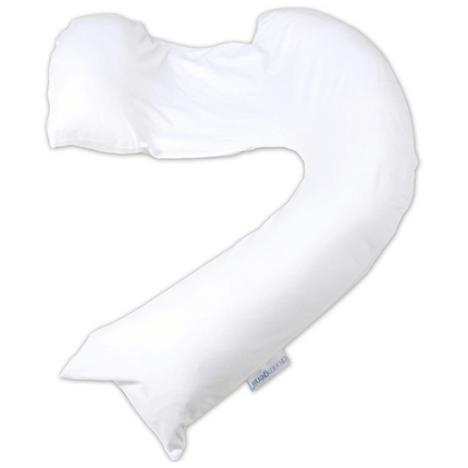 Dreamgenii Pregnancy Support and Feeding Pillow - White