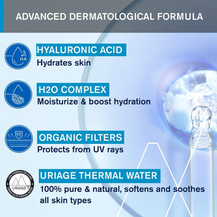 Uriage Moisturising Light Water Cream With Spf20 40ml