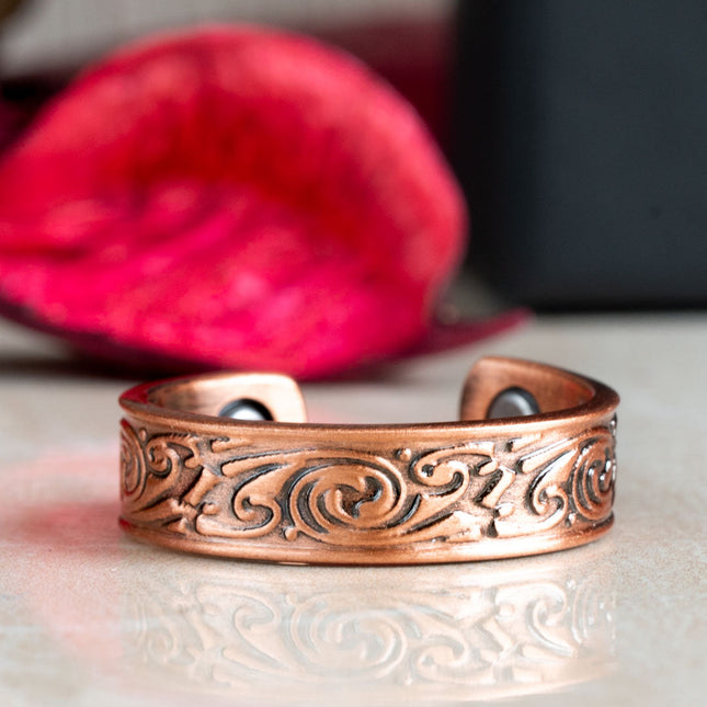 Feverfew Copper Ring