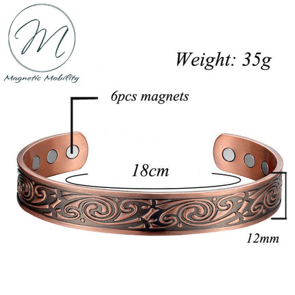 Feverfew Copper Bracelet