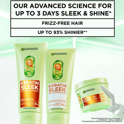 Garnier Keratin Sleek Shampoo 200ml