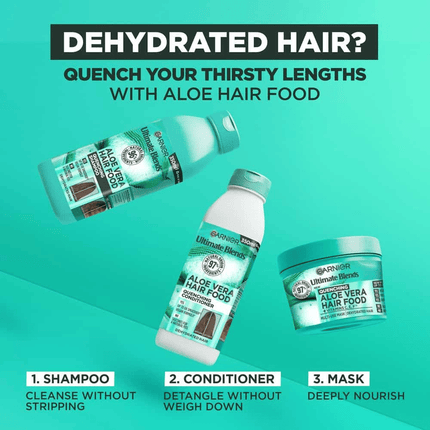 Garnier Ultimate Blends Aloe Vera Hair Food Shampoo 350ml
