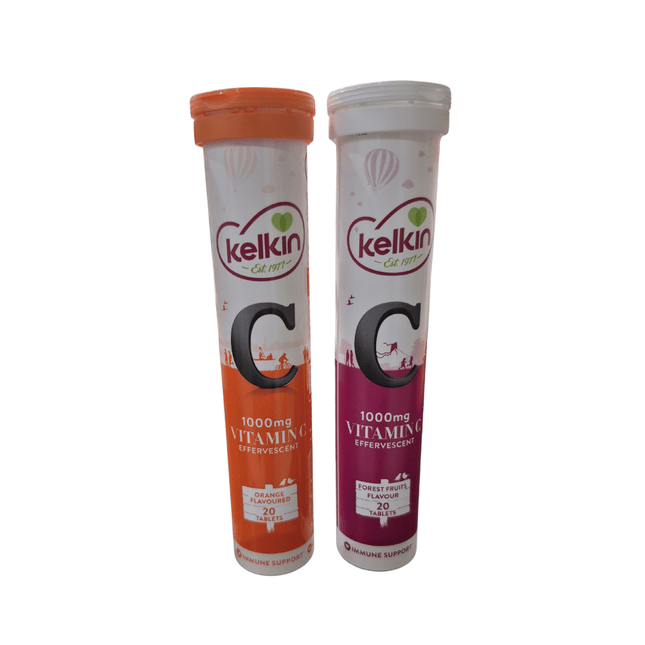OFFER  2 for €9 - Kelkin Effervescent Tablets Duo - Orange and Forest Fruit