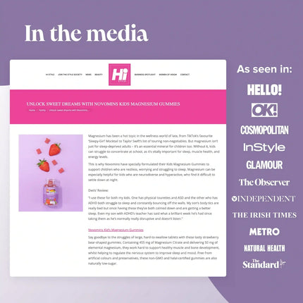 Novomins Kids Magnesium Gummies