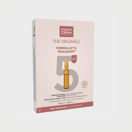 Martiderm The Originals Formula Nº10 HD Color Touch SPF30 Ampoules - 5 Ampoules