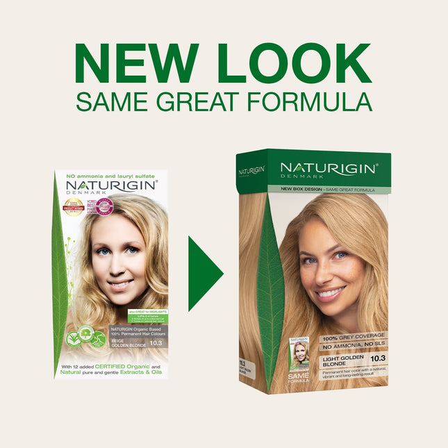 Naturigin LIght Golden Blonde 10.3 Permanent Hair Colour