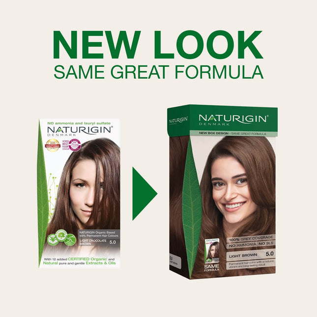 Naturigin Light Brown 5.0 Permanent Hair Colour