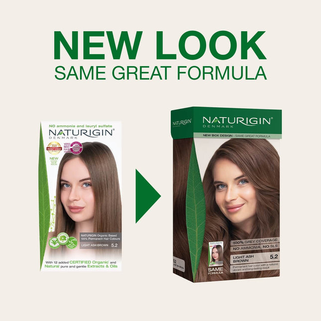 Naturigin Light Ash Brown 5.2 Permanent Hair Colour