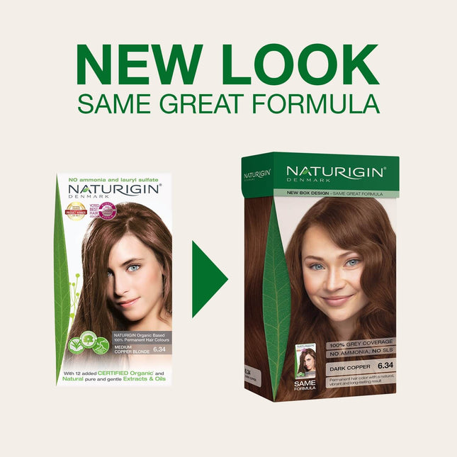 Naturigin Dark Copper  6.34 Permanent Hair Colour