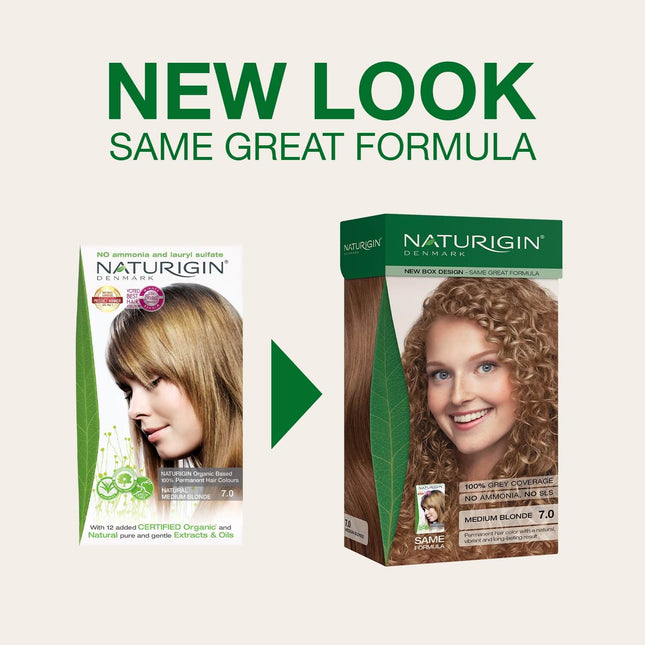 Naturigin Medium Blonde 7.0 Permanent Hair Colour