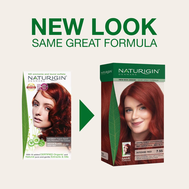Naturigin Intense Red 7.55 Permanent Hair Colour