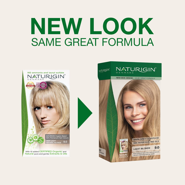 Naturigin Light Blonde 9.0 Permanent Hair Colour