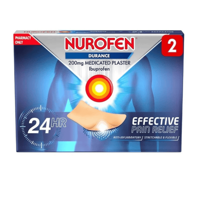 Nurofen Durance 200mg Medicated Plaster 2's