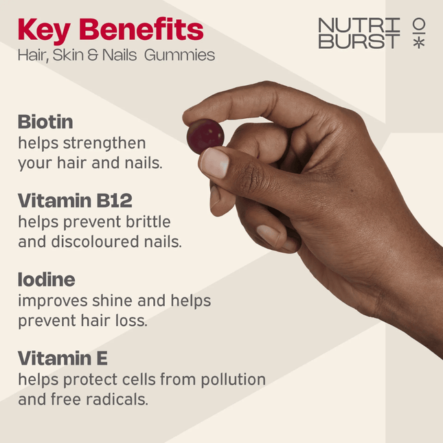 Nutriburst Hair, Skin & Nails 60 Gummies - product image 2