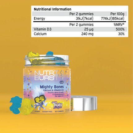 Nutriburst Mighty Bones Calcium & Vitamin D3 - 60 gummies