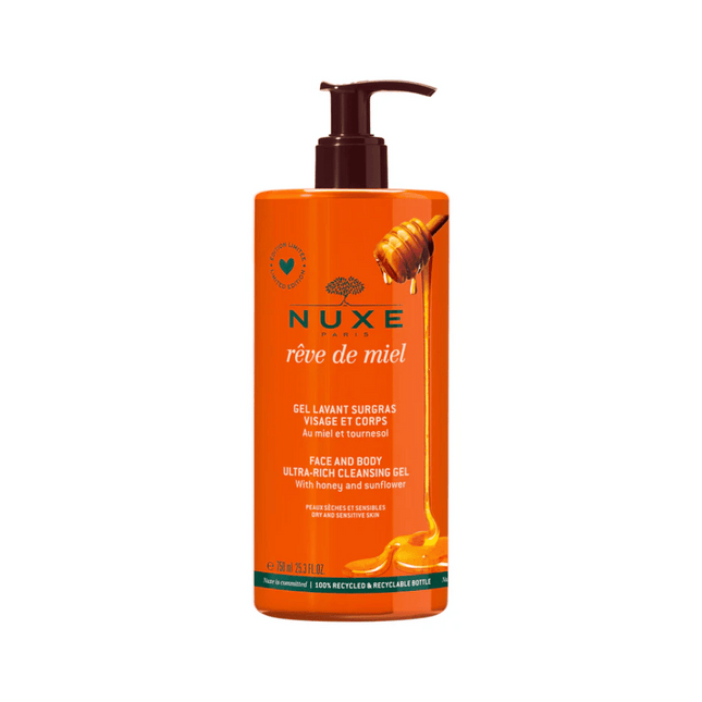 Nuxe Reve De Miel Face and Body Ultra-Rich Cleansing Gel 750ml